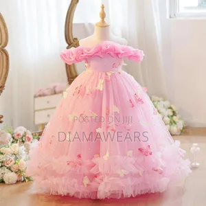 Pink Princess Ball Gown New Arrival Girls Birthday Dress
