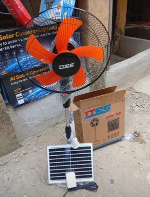 Solar Rechargeable Fan With Panel and Bulb