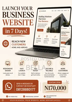 Launch Your Business Website In 7 Days | Reach Customers Globally