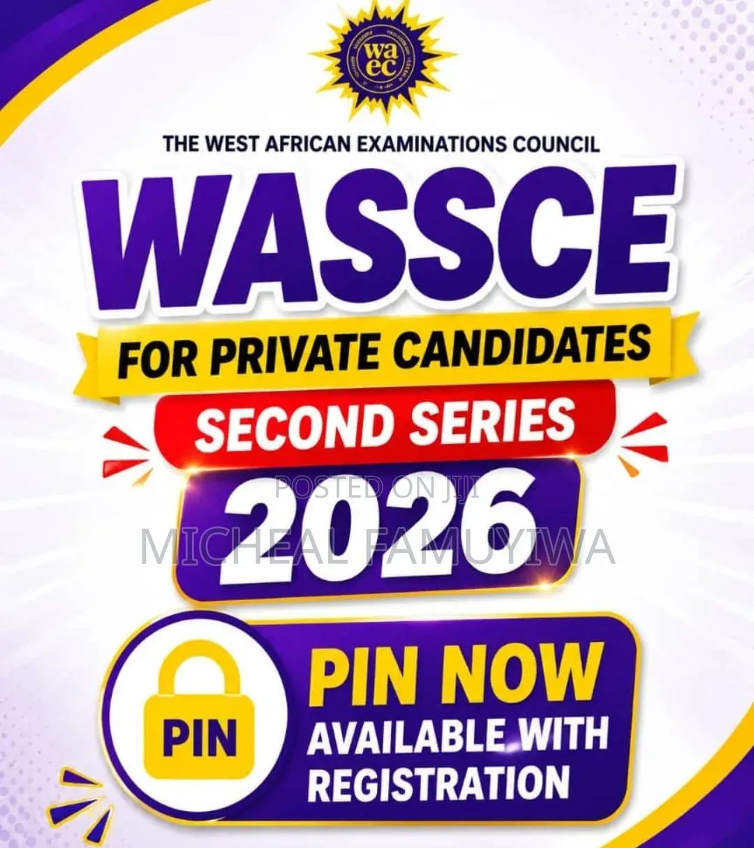 E-Registration (Waec Neco,Gce