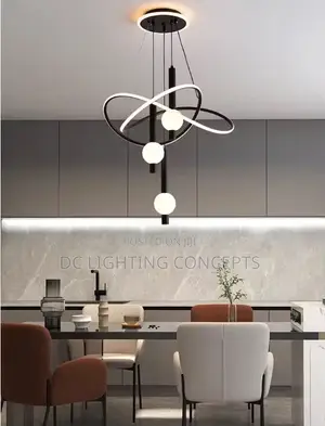 Creative Nordic Gold/Black Living Room Pendant Lamp.