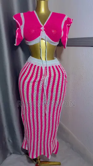Two Pieces Knit Beach Wear