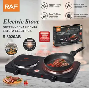 Raf (2000w) 2 Face Low Voltage Fast Cooking Electric Hot Plate