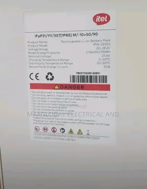 2.5kwh Itel Lithium Battery