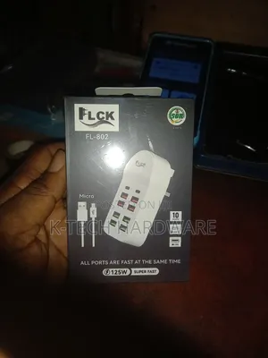 125w Flick Fl-802 Micro Usb 10 Ports Charger With 2 Type-C Output
