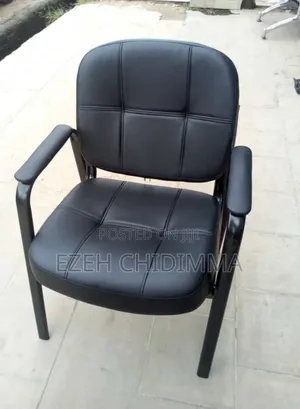 Black Leather Executive Visitor/Guest Chair