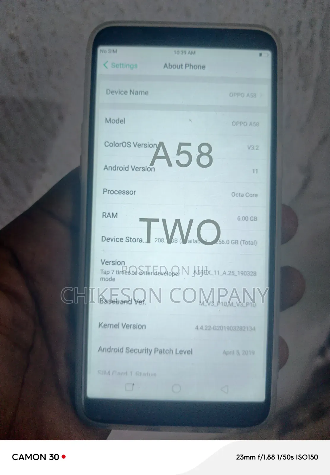Oppo A58 256 GB Black