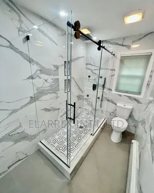 Bathroom Cubicle and Railings