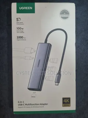 Ugreen 6 in 1 Usb-C Multifunctional Adapter