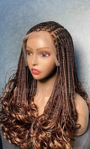 French Curls Braided Wigs