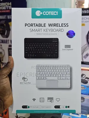 Portable Wireless Smart Bluetooth Keyboard for Tablets and iPad.