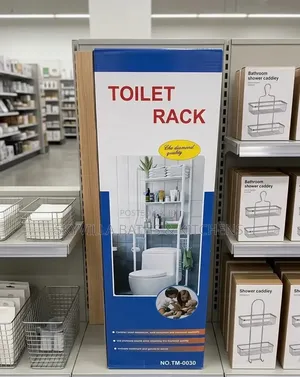 Premium Over-Toilet 3-Shelf Bathroom Space Saver – White