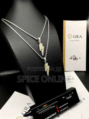 Xvip Exclusive VVS Moissanite Diamond Lightning Bolt Pendant