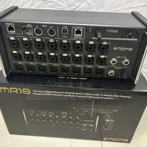 Midas Mr18 18-Input Digital Mixer for iPad/Android Tablets With Wi-Fi