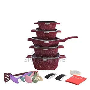 Xvip High Quality BHN 21-Piece Granite Cookware Set