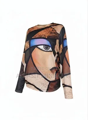 Long-Sleeve Crew Neck Top