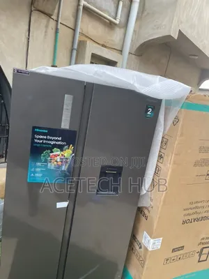 Large Storage Hisense Side-by-Side Refrigerator