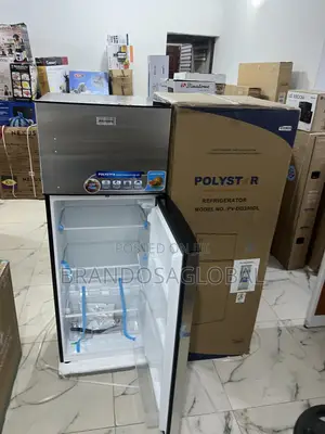 Polystar Pv-Dd350dl 225l Double Door Fridge With Wide Storage Capacity