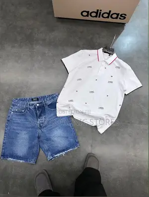 Collar Neck Shirt + Jeans Short and Trousers (Comb)