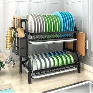 2layers Multifunctional Bowl Rack/Dish Drainer
