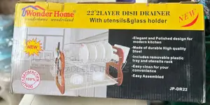 22layers Dish Drainer With Utensils and Glass Holder.