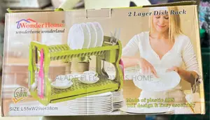 High Quality Plastic Dish Rack/Drainer. 2layers