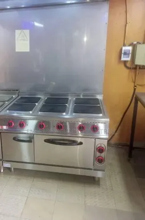 Electric 6 Hotplate Cooker With Side Oven