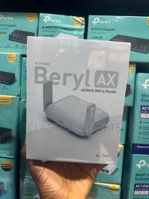 Beryl Ax Gl.Inet Gl-Mt3000 Wi-Fi 6 Pocket Size Travel VPN Router