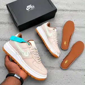 New Nike Air Force 1 Luxe ‘Pearl White / Beige Leather’ ” Snks”*