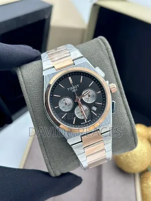 Tissot PRX Stainless Steel Chain Watch, With Active Chronograph and Da