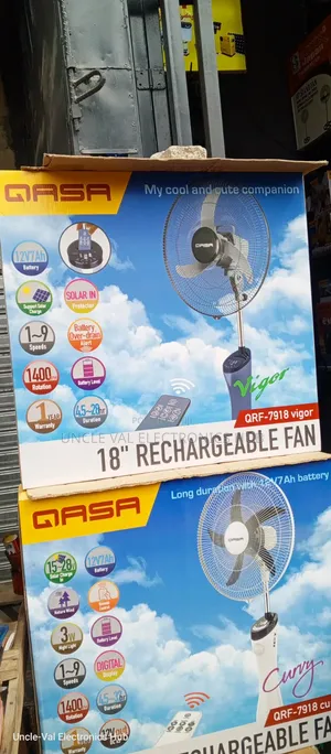 Qasa 18" Rechargeable Fan