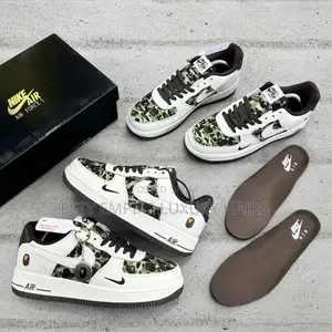 New Bape X Nike Air Force 1 ‘07 Premium ‘Military Bape’ ” Snks”*