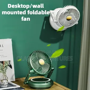 Portable Desktop/Wall Mounted Foldable Fan Usb Rechargeable Tw