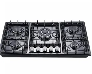 Luxury 5-Burner Built-in Gas Hob – Tempered Glass Cooker (Brand New)