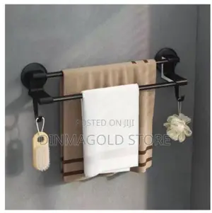 Punch Free Double Rail Towel Hanger