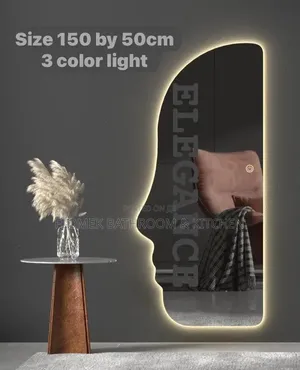 Modern Led Irregular Wall Mirror – 150x50cm | 3 Light Modes