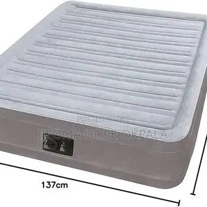 Full Dura-Beam Comfort-Plush Airbed 137x191x33 Cm With Electric Pump