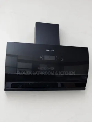 Luxury 90cm Black Glass Kitchen Hood/Extractor – Powerful Stylish