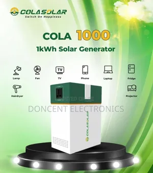 Cola 1000 Solar Generator 200w 1kwh Lithium Battery