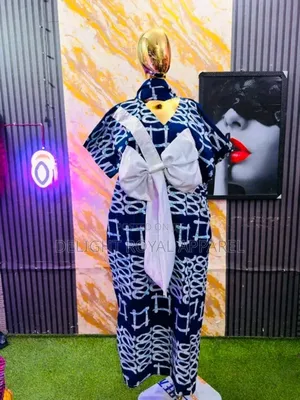 Ankara With Aso Oke Bow