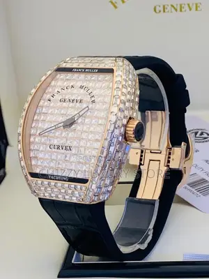 Franck Muller Quality Luxury Men Iced Face Automatic Engine Wristwatch