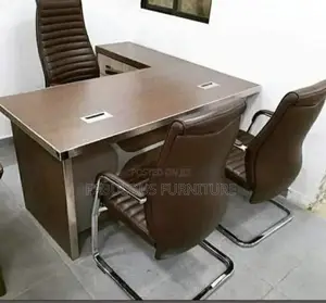 Complete Executive Office Table and Chairs Set as Seen