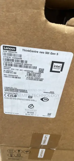 New Lenovo ThinkCentre Neo 50T 16GB Intel Core i7 SSD 512GB