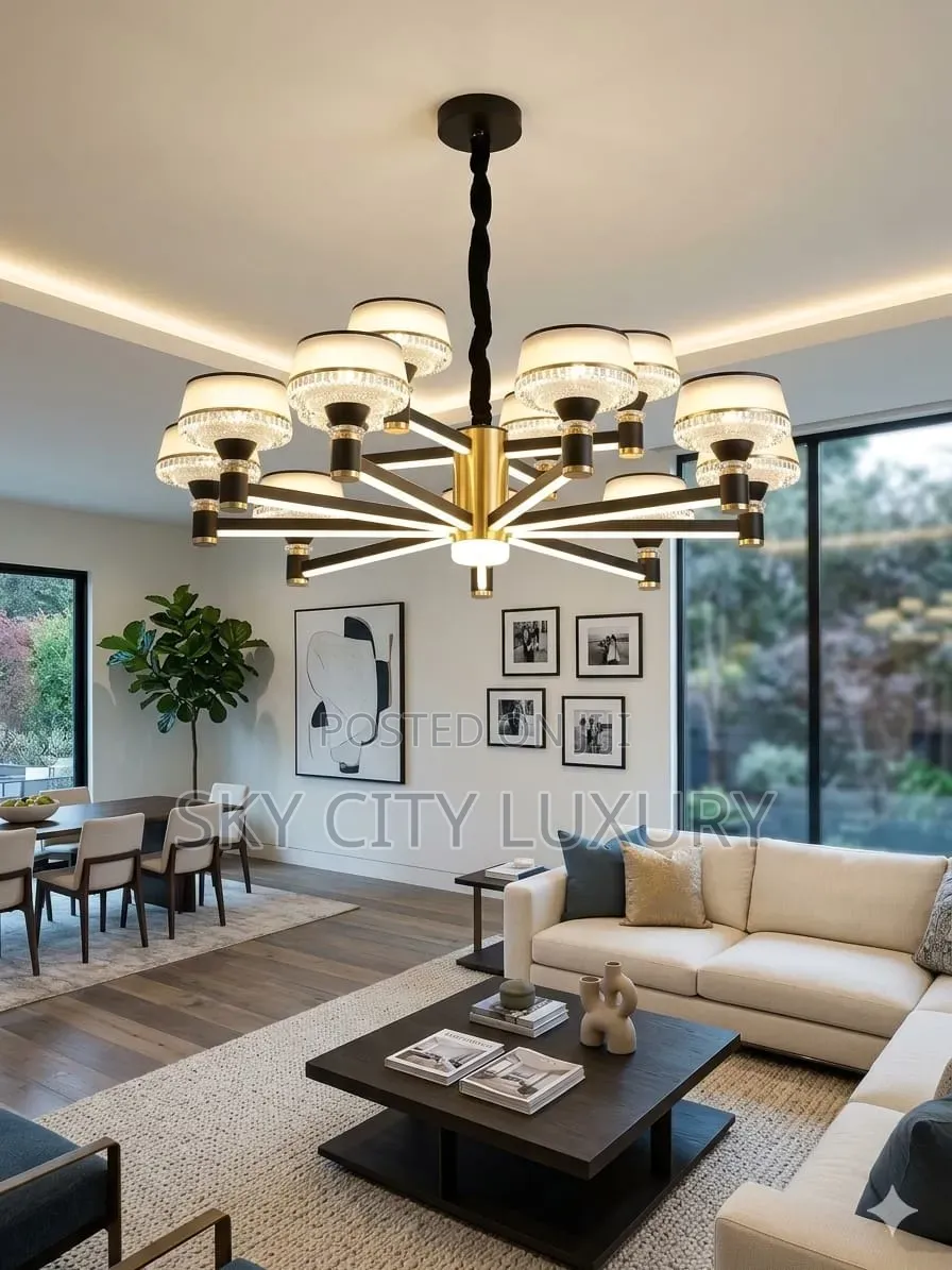 Led Big Chandeliers Light