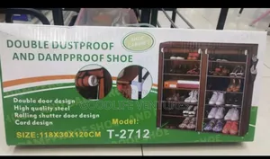 Double Dustproof and Damp-Proof Shoe Rack