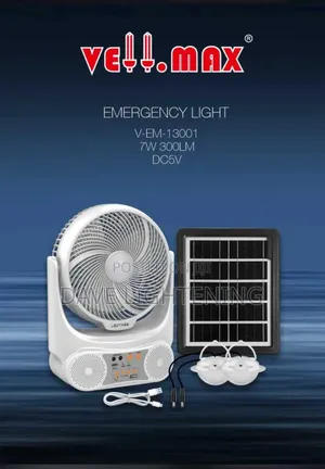 Solar Rechargeable Fan