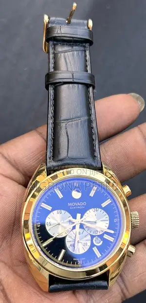 Movado Leather Strapped Watch