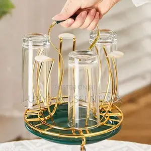 Gold Plated Glassware Rack