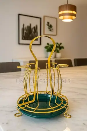 Gold Plated Glassware Rack