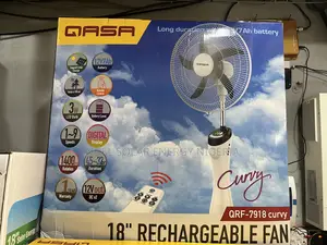 Qasa 18” Rechargeable Fan (5 Blade)